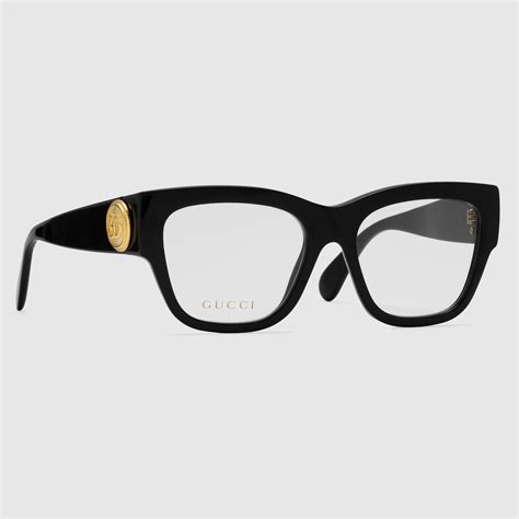 monture gucci en acetate noir ete 2017|Monture optique rectangulaire .